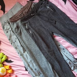 LAST CHANCE Lot of 3 Juniors Jogger Pants Small